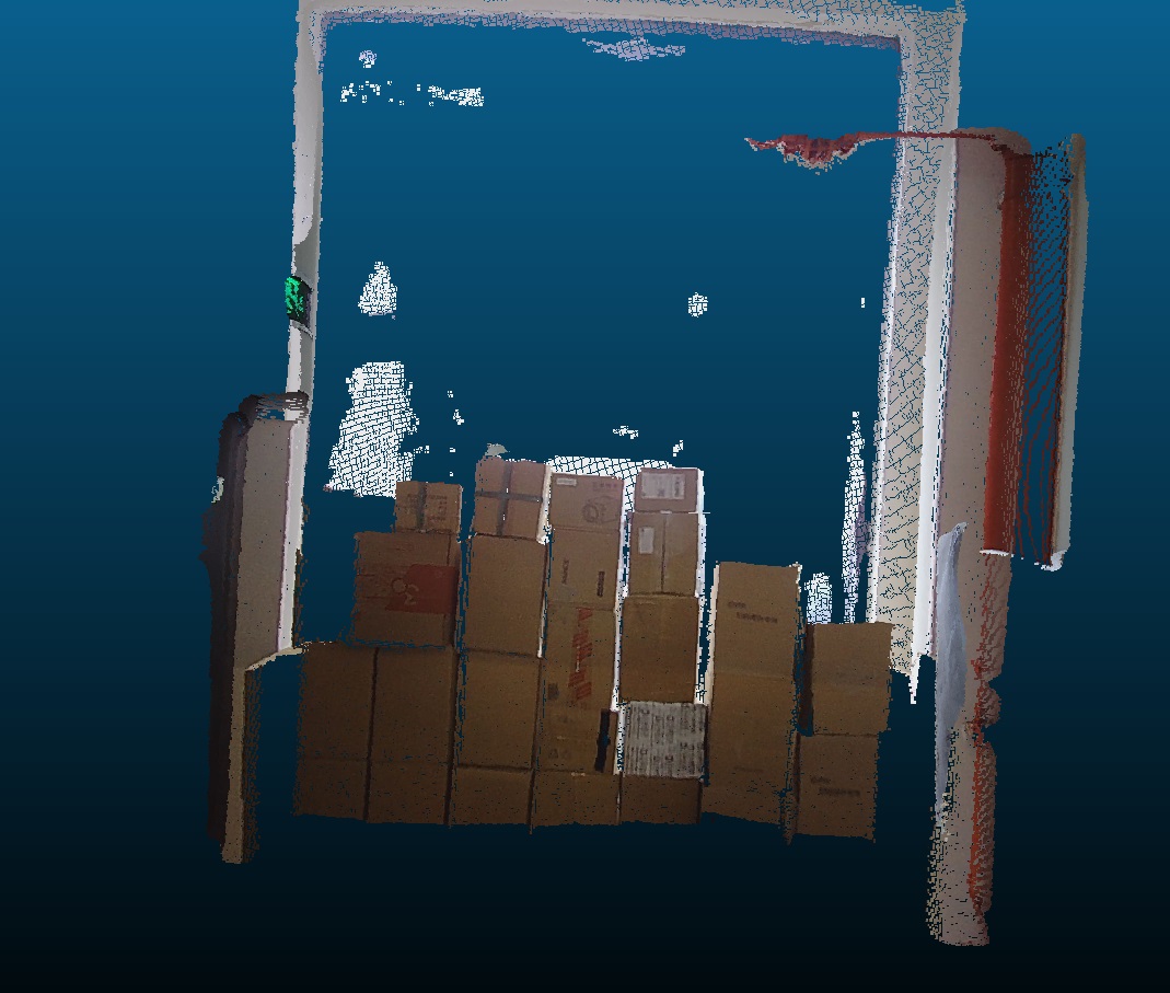 RGB mapped depth data Container unloading Container unloading